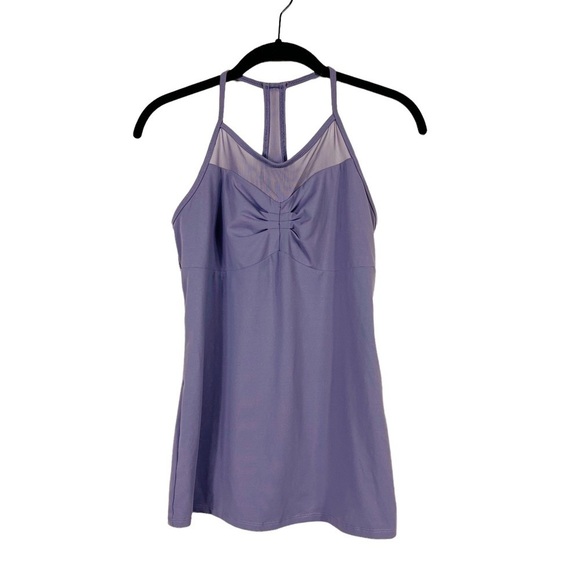 Fabletics Addison Purple Performance Racerback Mesh Sleeveless Tank Top Size S - Picture 1 of 6